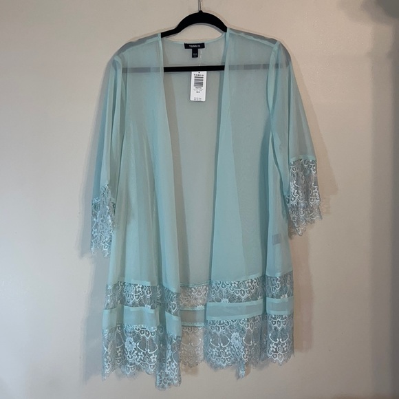 Torrid Lace Trim Kimono - Picture 1 of 4